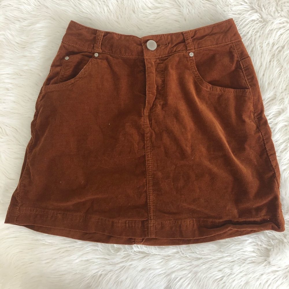 Corduroy Mini Skirt